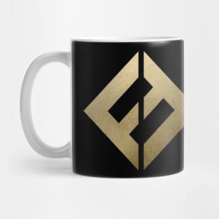 Learn to fly logo gold Mug